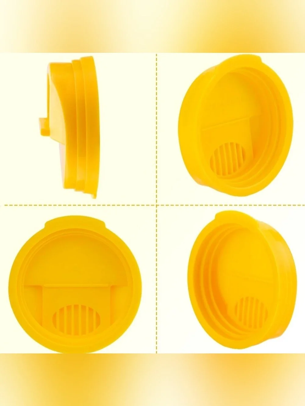 6 Pack Soda Can Lid Covers, Reusable 2.4in Round Protection Lids for Storage